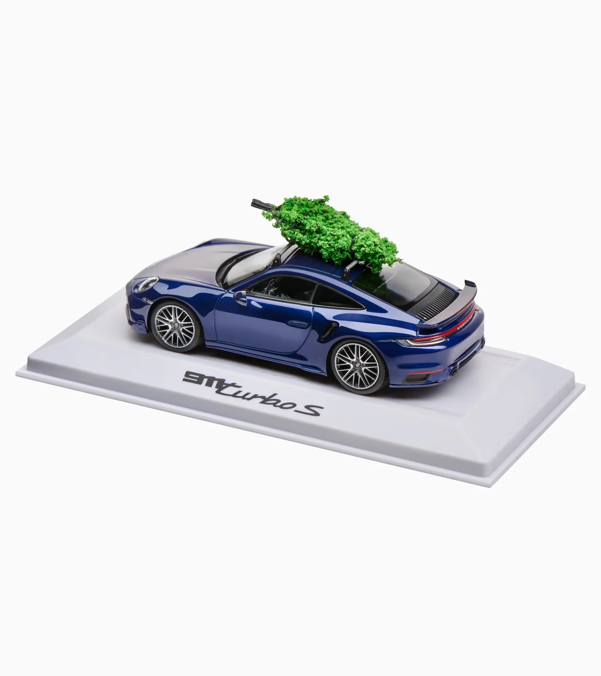 Модель авто 911 Turbo S 992 різдвяний генціаново-синій і чорний 1
