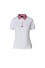 Сорочка поло жіноча, біла/рожева - Taycan