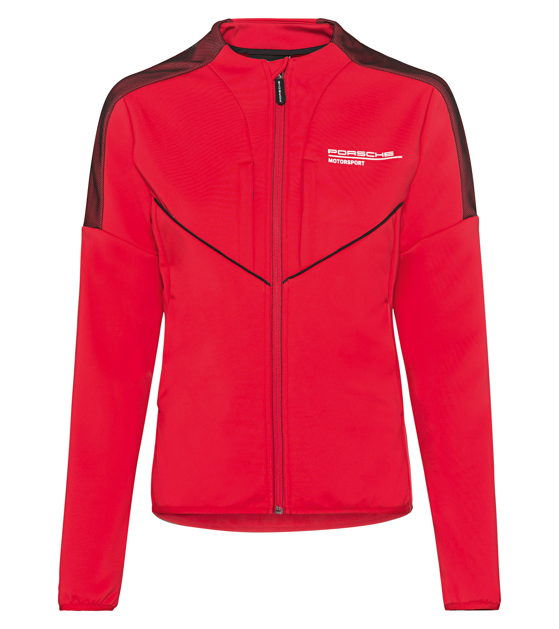 Жіноча куртка Softshell Porsche Motorsport червона чорна
