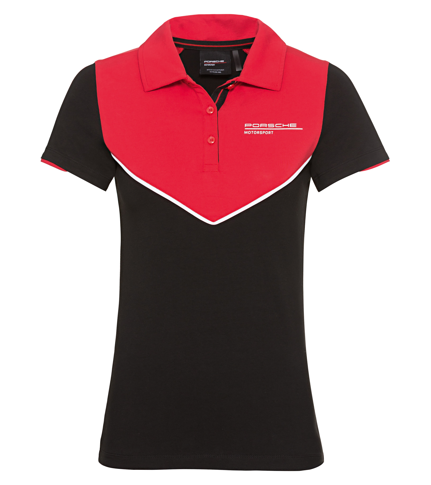 Жіноча сорочка поло Porsche Motorsport Fanwear чорна червона