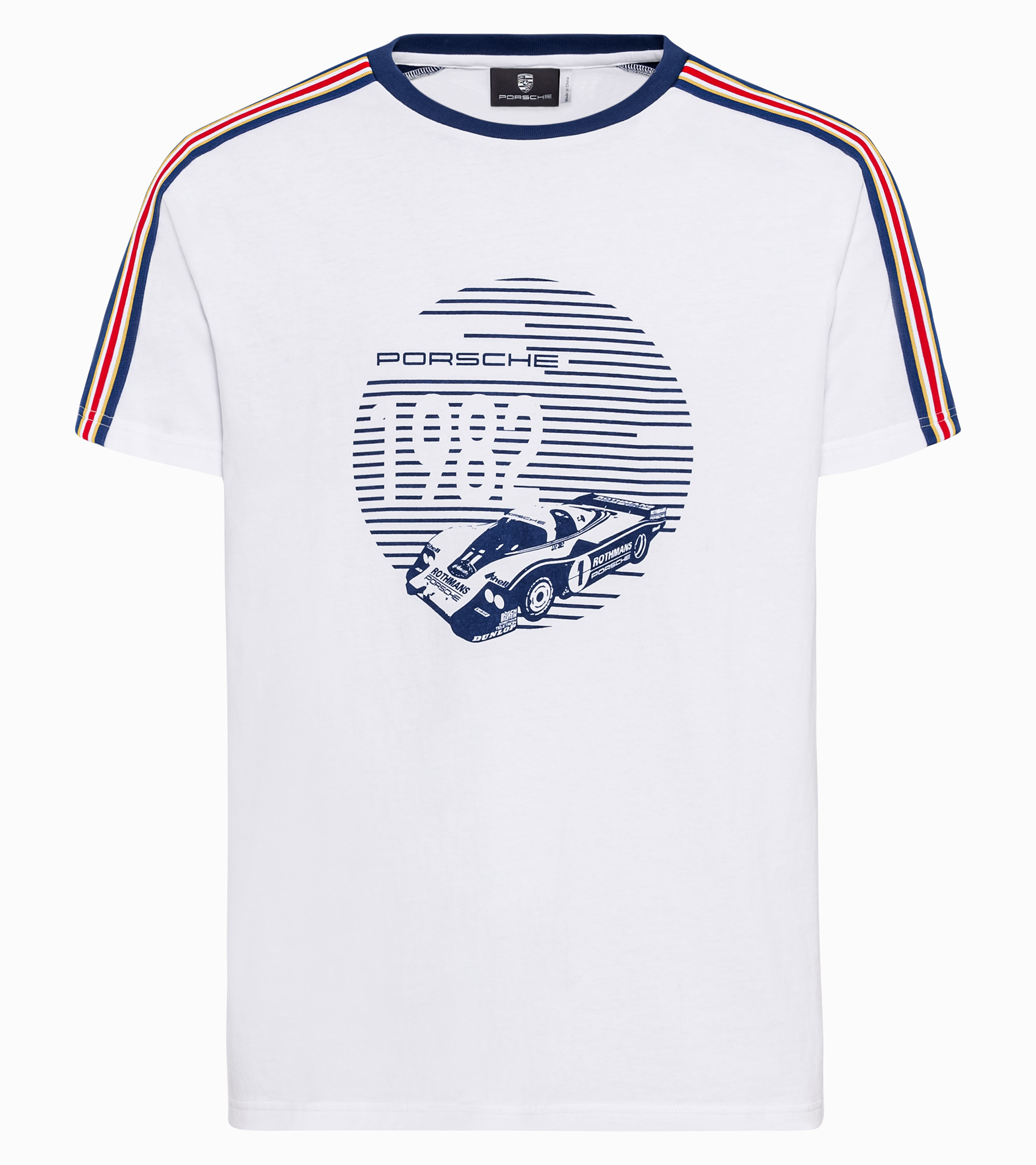 Футболка Porsche чоловіча біла Racing