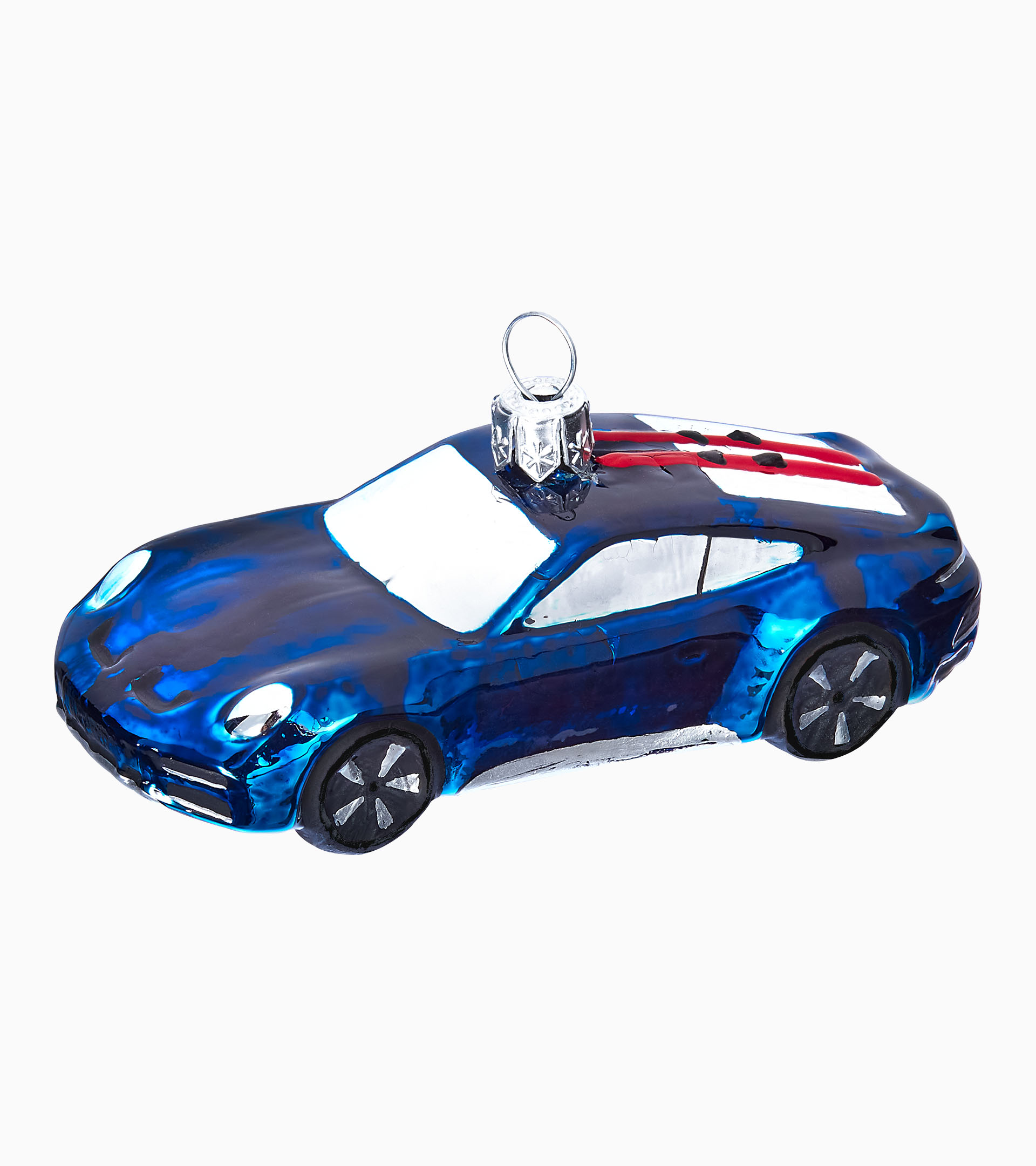 Іграшка різдвяна Porsche No. 6 синя