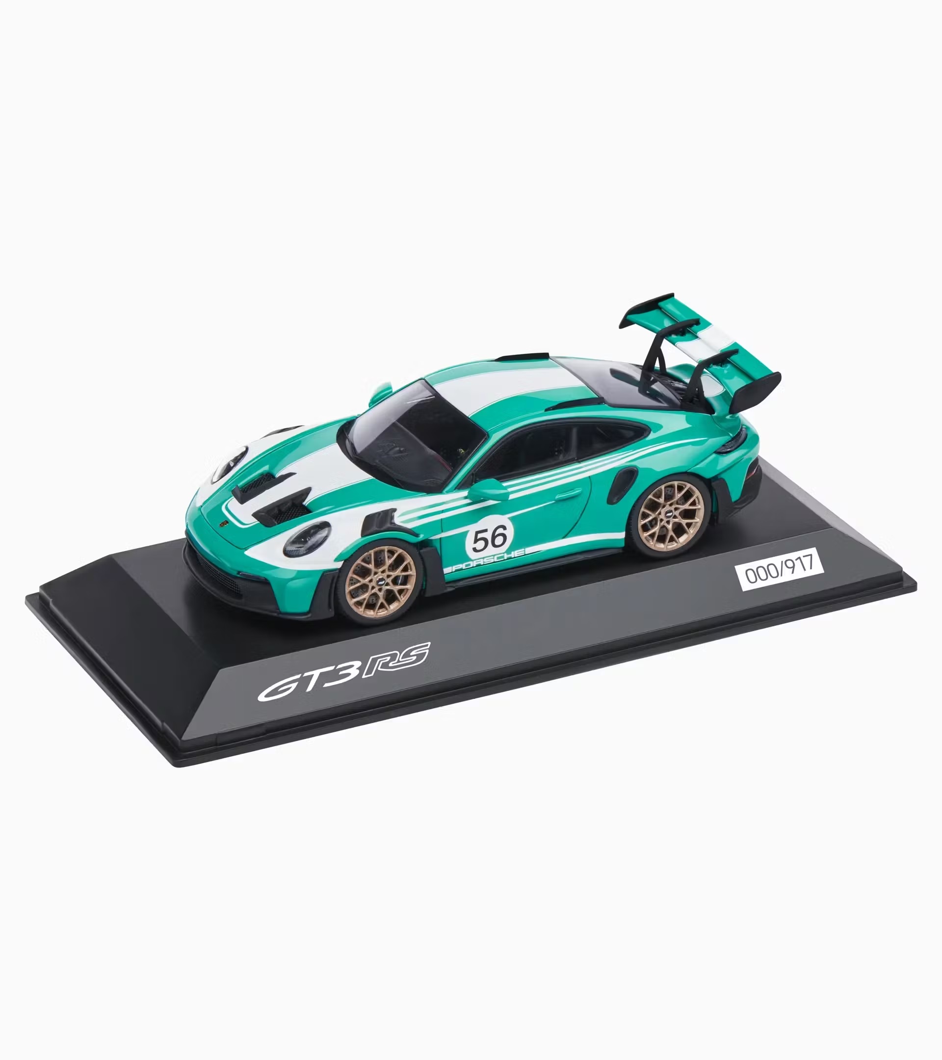 Модель авто Porsche 911 GT3 RS 992 Salzburg, green, green/white, black, 1:43 - обмежена серія