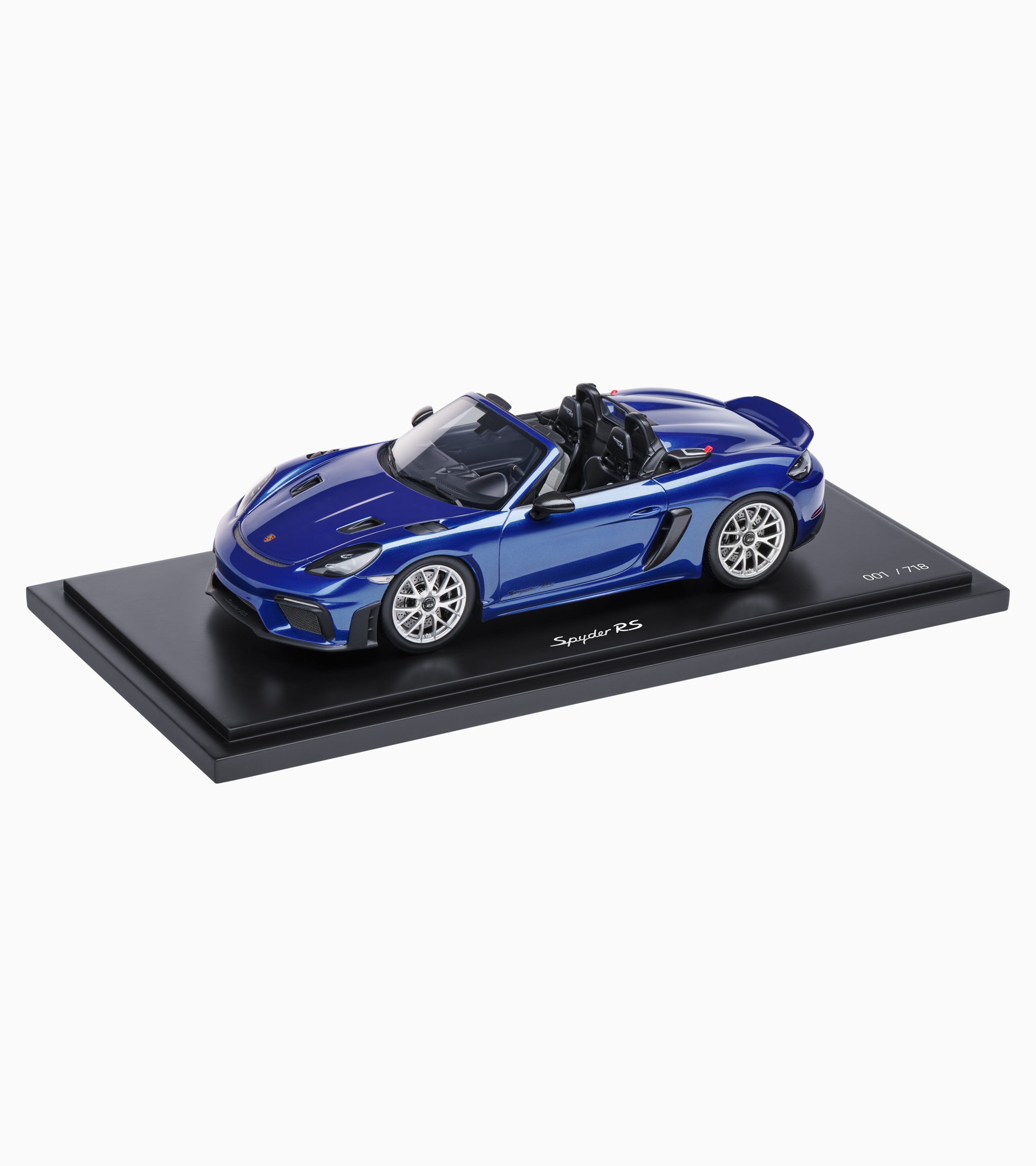 Модель авто Porsche 718 Spyder RS 982 сан-маринський синій чорний 1:18 - обмежений випуск
