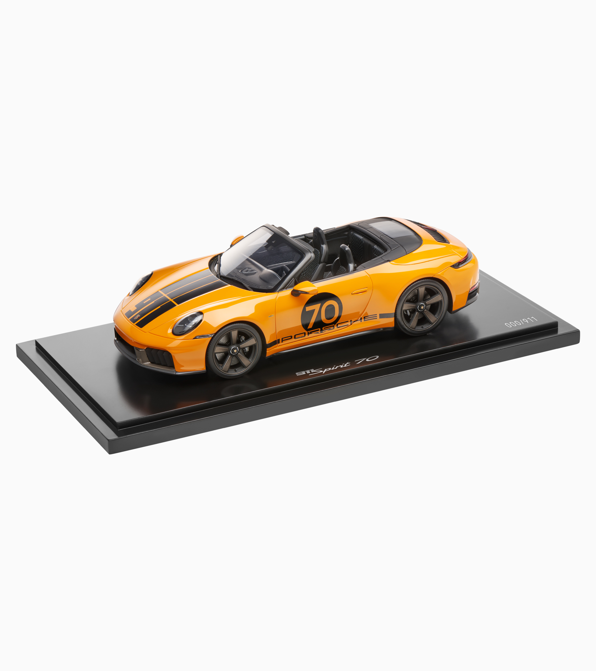 Модель авто Porsche 1:18 signal orange black Porsche 911 Spirit 70 - лімітована серія